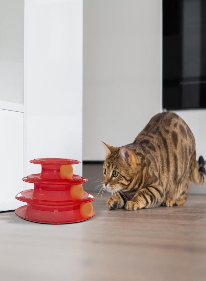 KittuPet 3 Layers Tower Track Roller Toy with Inside Colorful Balls, Built in Track Toys for Cats and Kittens - Image 3